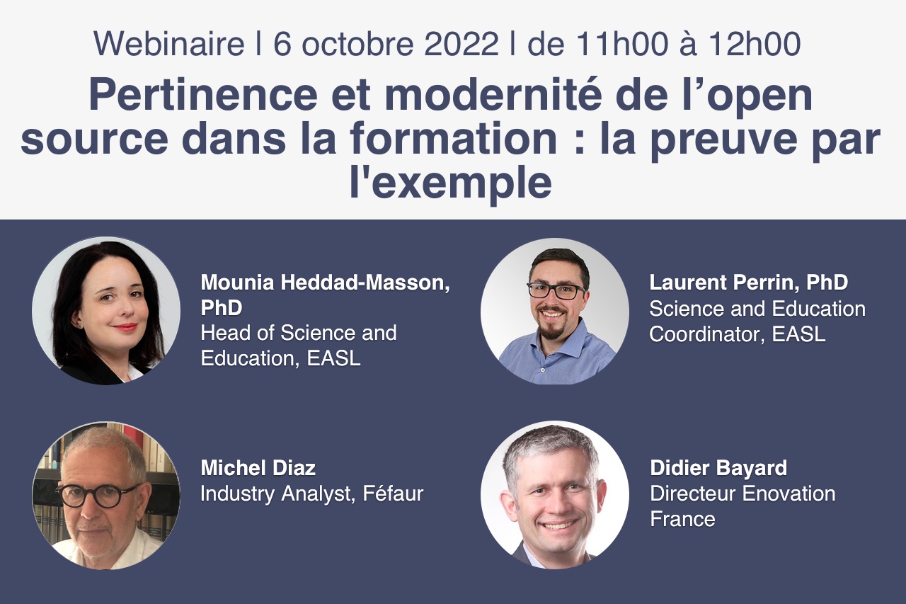 banner avec intervenants webinaire Fefaur x EASL x Enovation