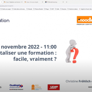 Digitaliser la formation webinaire