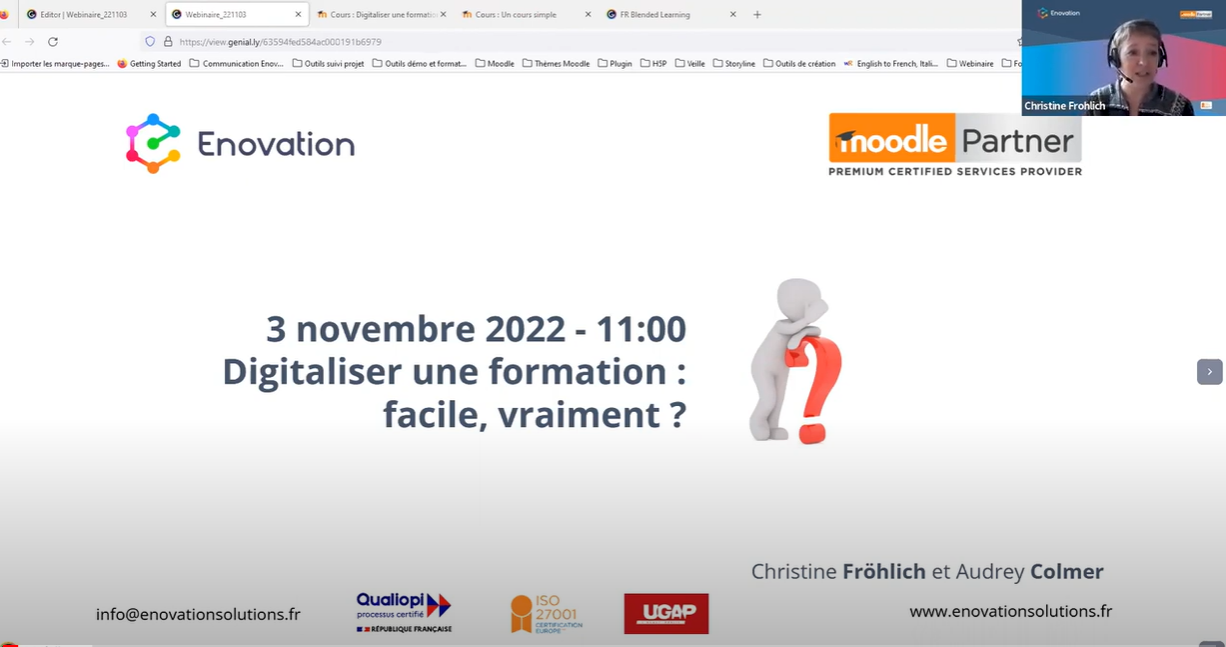 Digitaliser la formation webinaire