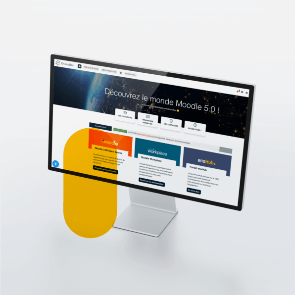 Image of a computer with Enovation enoStyle plugin screen capture